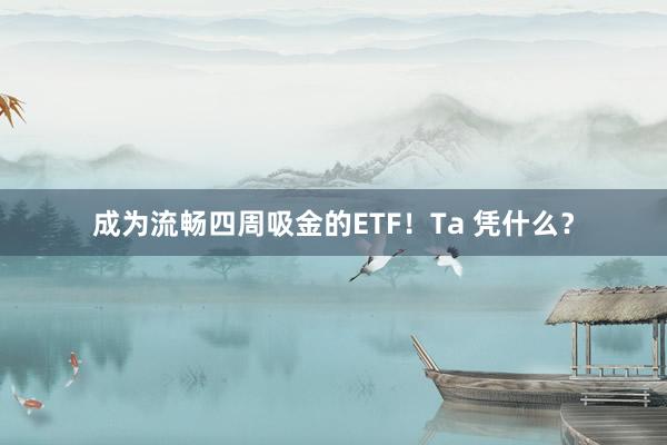成为流畅四周吸金的ETF！Ta 凭什么？