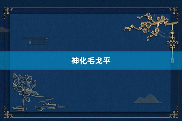 神化毛戈平