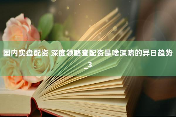 国内实盘配资 深度领略查配资是啥深嗜的异日趋势_3